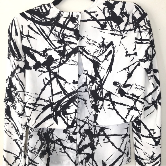 A.L.C. Presley Brushstroke Open Back Silk Top - Picture 6 of 13